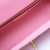 HOLD | Chanel Mini Rectangle Python Pink GHW