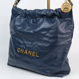 Chanel 22 North South Small Blue - (MICROCHIP)