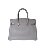 Hermes Birkin 30 Etain GHW - A