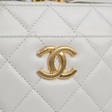 Chanel Matelasse White Multicolor Top Handle Pick Me Up