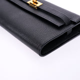 Hermes Kelly To Go Noir Chevre GHW - Y