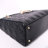HOLD | Lady Dior Medium Noir Soft Caviar GHW
