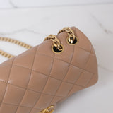 Chanel Small Flap Coco Crush Dark Beige