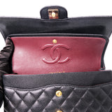 Chanel Double Flap Medium Black GHW - s27