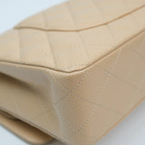 Chanel Double Flap Medium Beige Claire GHW - (MICROCHIP)