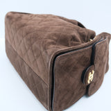 HOLD | Chanel 25 Small Dark Brown Suede GHW - (MICROCHIP)