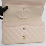 Chanel Double Flap Medium Cream -s29