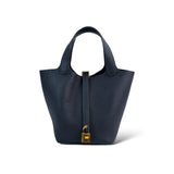 Hermes Picotin 18 Bleu Nuit GHW  -Y