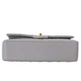 Chanel Double Flap Medium Dove Gray GHW - (MICROCHIP)