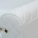 Chanel Mini Bowling Bag White GHW - (BRANDNEW)