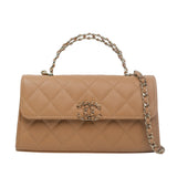 Chanel Kelly Clutch Beige GHW - (MICROCHIP)