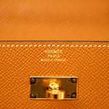 Hermes Kelly To Go Gold GHW - B