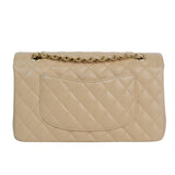Chanel Double Flap Medium Beige Claire GHW - (MICROCHIP)