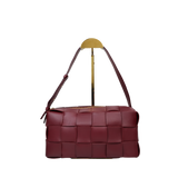 Bottega Veneta Burgundy Cassette Shoulder Bag