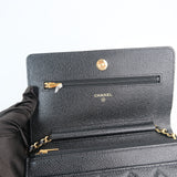 Chanel Wallet on Chain (WOC) BLack Caviar -s29