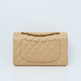 Chanel Double Flap Small Beige Claire GHW - s31