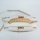 Chanel Matelasse White Multicolor Top Handle Pick Me Up