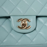 HOLD | Chanel Double Flap Medium Tiffany GHW -s29
