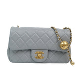 Chanel Mini Rectangle Gray Pearl Crush - (MICROCHIP)