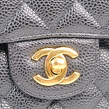 Chanel Double Flap Medium Black - (MICROCHIP)