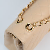 Chanel Double Flap Medium Beige Claire -(MICROCHIP)