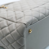 HOLD | Chanel Coco Handle Shopping Tote Grey GHW - 27