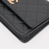 Chanel Seasonal WOC Black Caviar GHW - (MICROCHIP)
