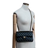 Chanel Double Flap Small Black GHW - (MICROCHIP)