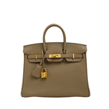 Hermes Birkin 25 Togo Beige Marfa GHW - W