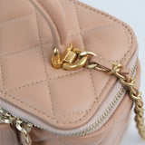 Chanel Vanity Top Handle Pink Beige - s31