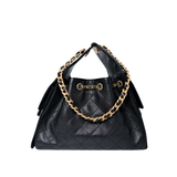 Chanel 25 Small Black Caviar GHW - (MICROCHIP)