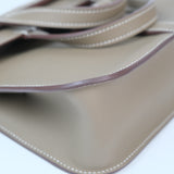 Hermes Halzan Mini Etoupe Swift PHW - W