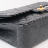 Chanel Double Flap Medium Black - (MICROCHIP)