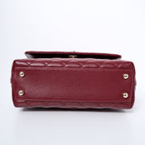 Chanel Coco Handle Small Burgundy GHW - (MICROCHIP)
