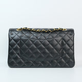 Chanel Double Flap Medium Black GHW - (MICROCHIP)
