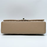 Chanel Double Flap Medium Dark Beige GHW - (MICROCHIP)