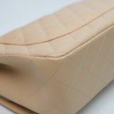 Chanel Double Flap Jumbo Beige Claire GHW - s14