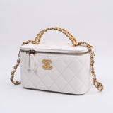 Chanel Vanity Caviar Lettres Top Handle