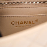 Chanel Mini Rectangle Pearl Crush Dark Beige GHW 2025