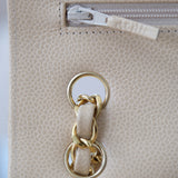 HOLD | Chanel Double Flap Small Beige Claire GHW - (MICROCHIP)
