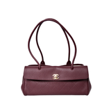 HOLD | Chanel Urban Essentials Small Shopping Bag Burgundy GHW - (BRANDNEW)