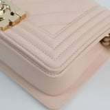 Chanel Le boy Small Chevron Light Pink