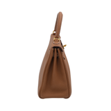 Hermes Kelly 25 Togo Gold GHW - U