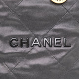 Chanel 22 Medium Black Caviar GHW - (MICROCHIP)