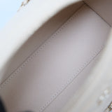 Chanel Mini Bowling Bag Beige Caviar -(MICROCHIP)