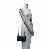 Chanel Mini Rectangle Iridescent Black GHW -s25
