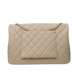 Chanel Single Flap XXL Beige GHW - (UNUSED)