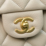 Chanel Single Flap XXL Beige GHW - (UNUSED)