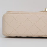 Chanel Double Flap Medium Cream -s29