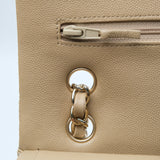 Chanel Double Flap Medium Dark Beige GHW - (BRANDNEW)